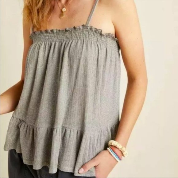 Anthropologie Tops - AMADI (ANTHRO) WYATT SHIMMER TANK TOP